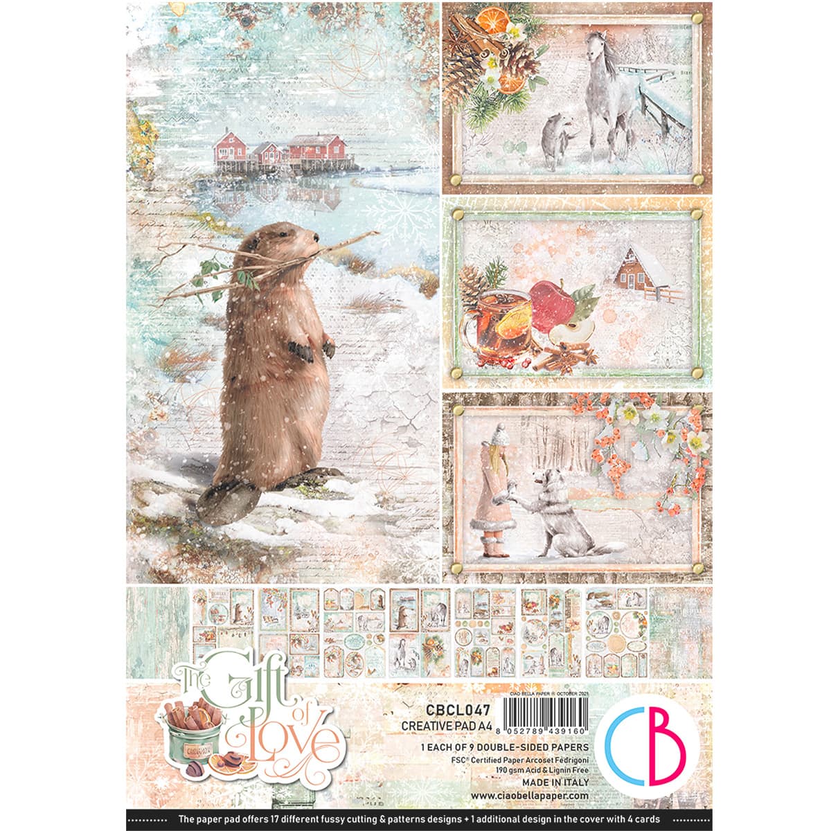 Ciao Bella - The gift of love - Paper Pad  - A4