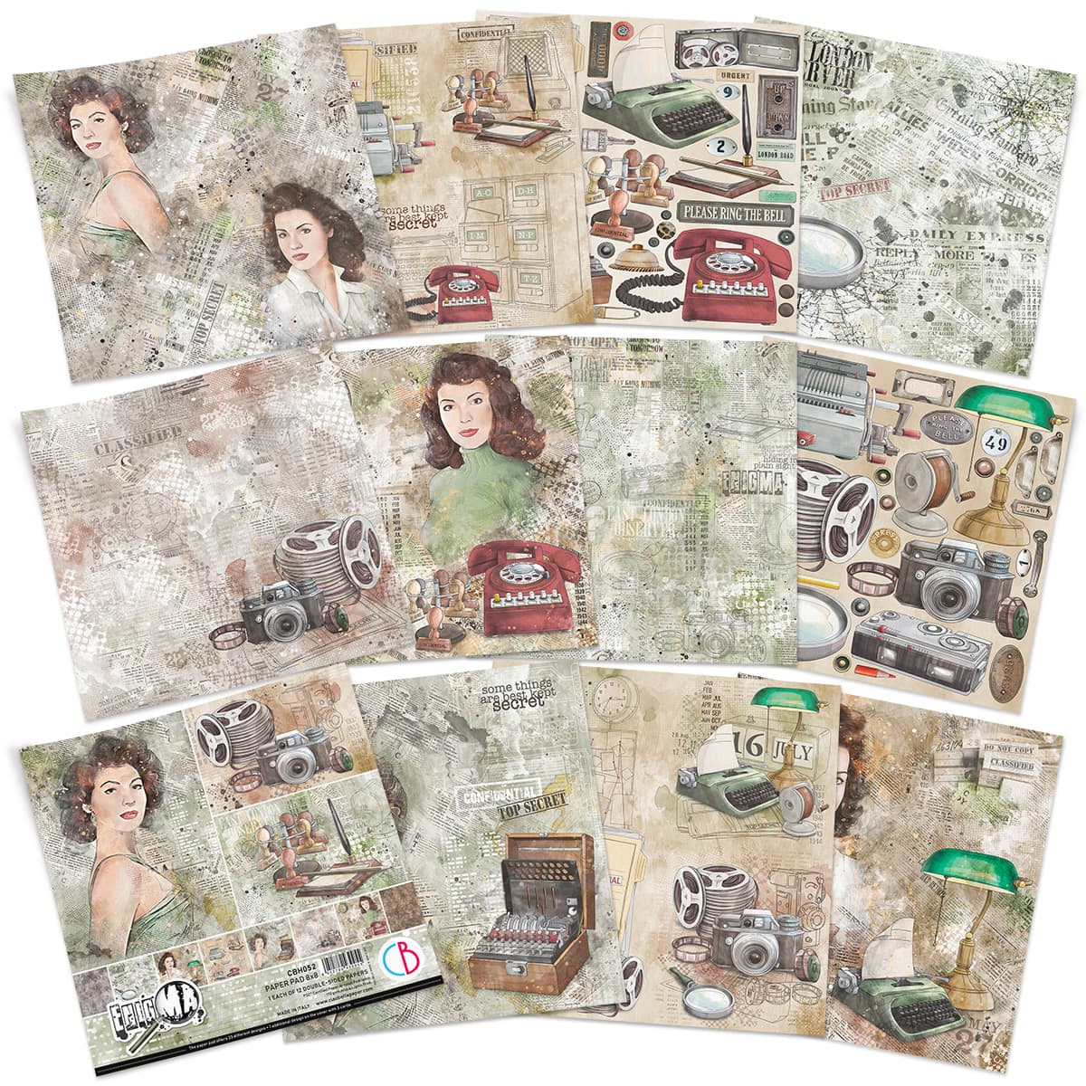 Ciao Bella - Enigma - Paper Pad  - 8 x 8"