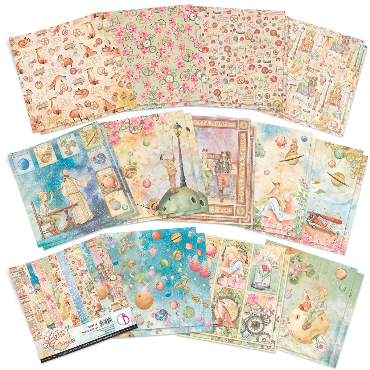 Ciao Bella - The little prince - Paper Pad - 6 x 6"