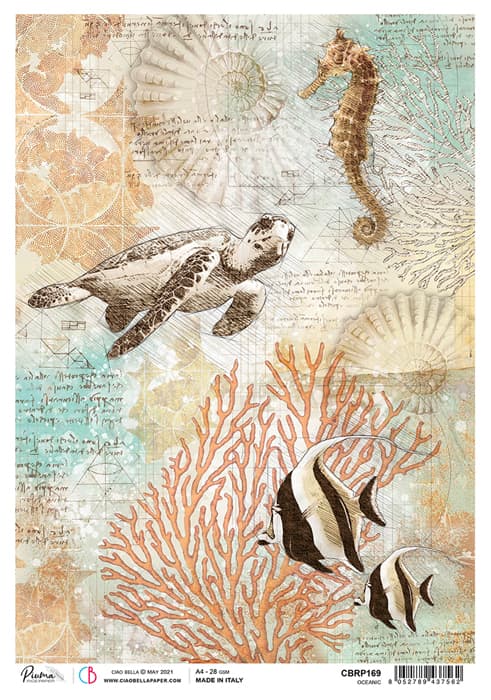 Ciao Bella - Sign of the times - Oceanic- Rice Paper A4