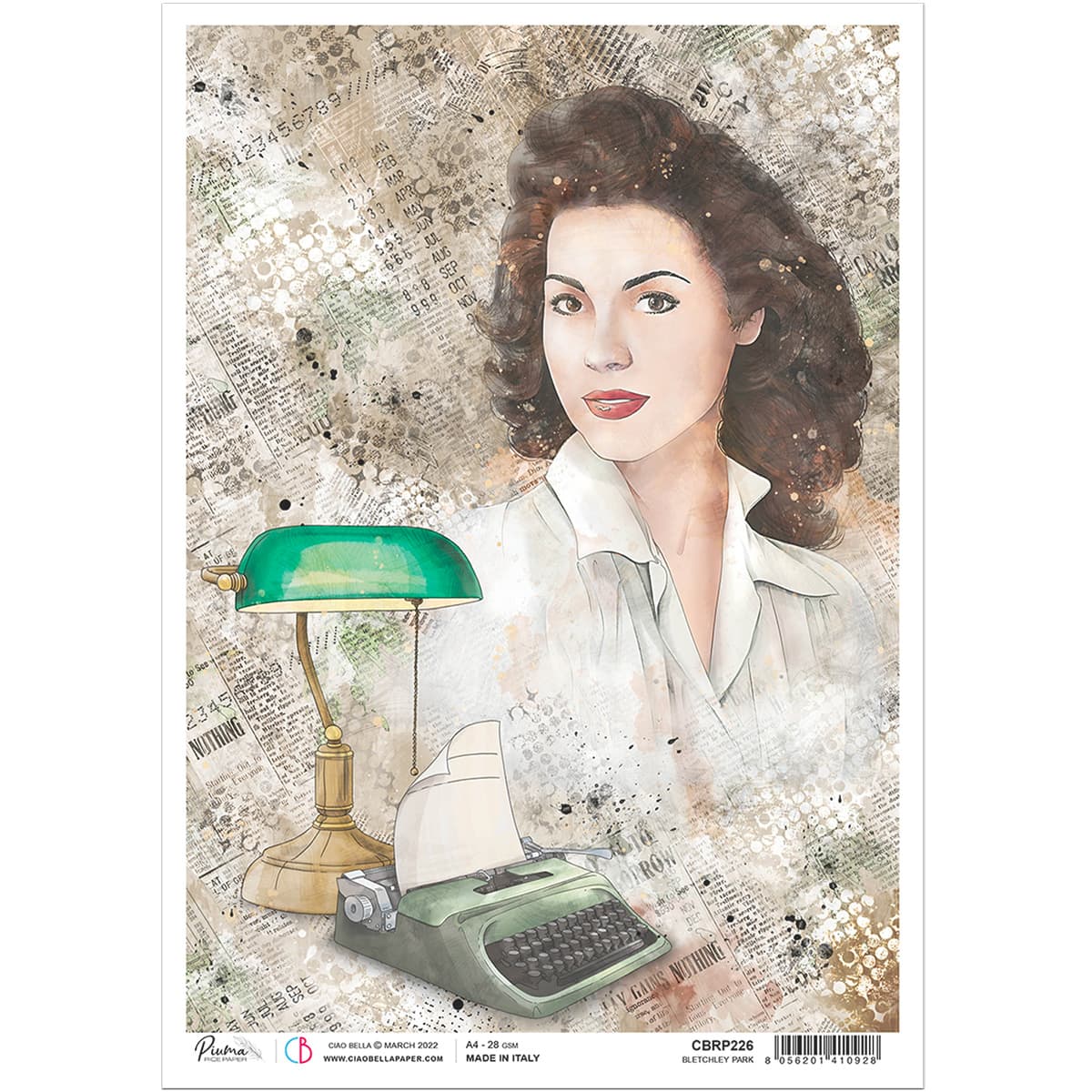 Ciao Bella - Enigma - Bletchley Park - Rice Paper A4