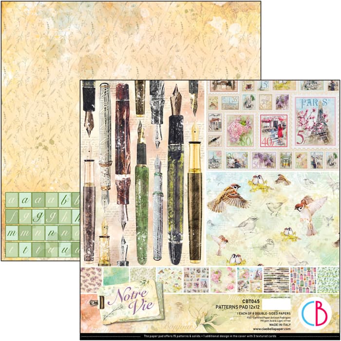 Ciao Bella - Notre Vie - Paper Pack (8) - 12 x 12"