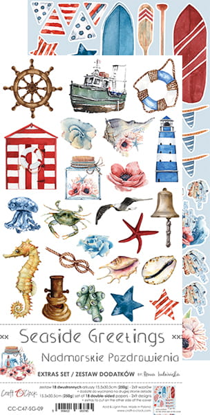 Craft O'Clock - Seaside greetings - Extras Set