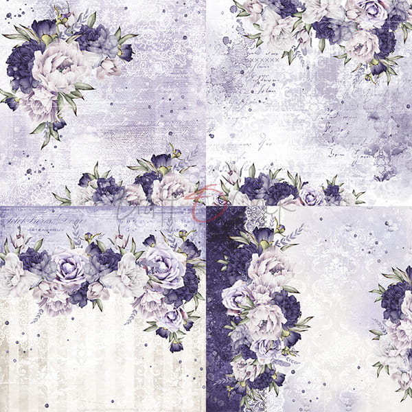 Craft O'Clock - Garden of harmony - Paper Pack - 8 x 8"