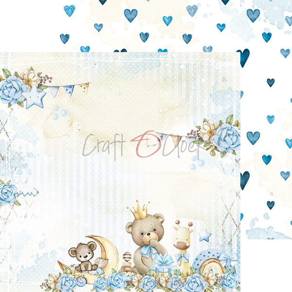 Craft O'Clock - Oh, boy! - Paper Pack - 12 x 12"