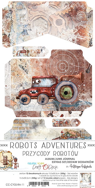Craft O'Clock - Robots Adventure - Junk Journal extras set