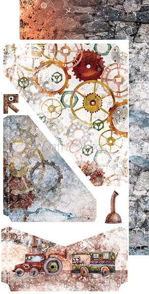 Craft O'Clock - Robots Adventure - Junk Journal extras set