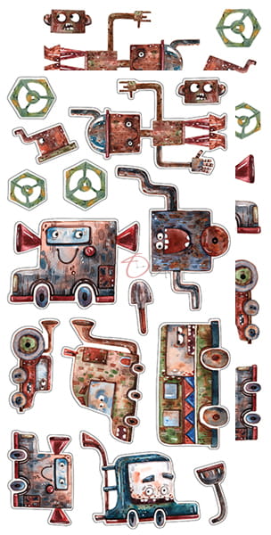 Craft O'Clock - Robots Adventure - Extras Set 2