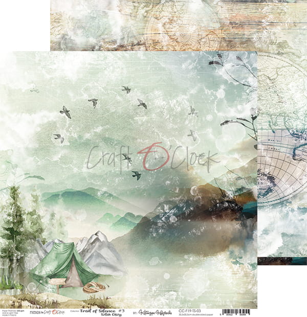 Craft O'Clock - Trail of silence - Paper Pack - 6 x 6"