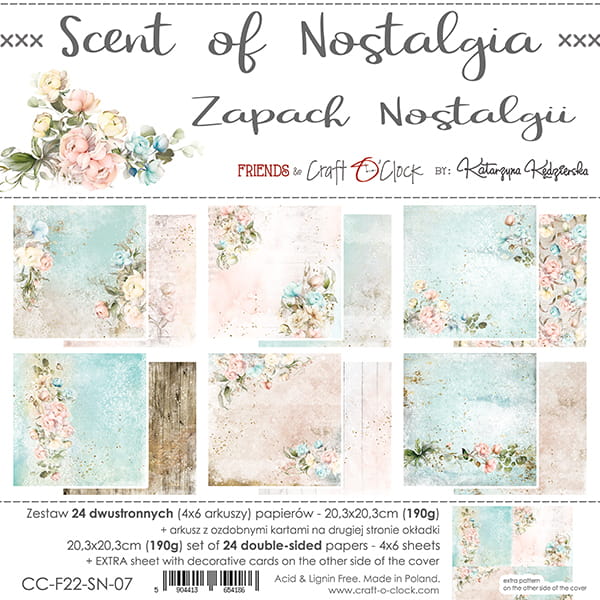 Craft O'Clock - Scent of Nostalgia - Paper Pack - 8 x 8"