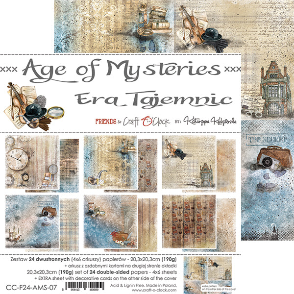 Craft O'Clock - Age of mysteries - Paper Pack -  8 x 8"