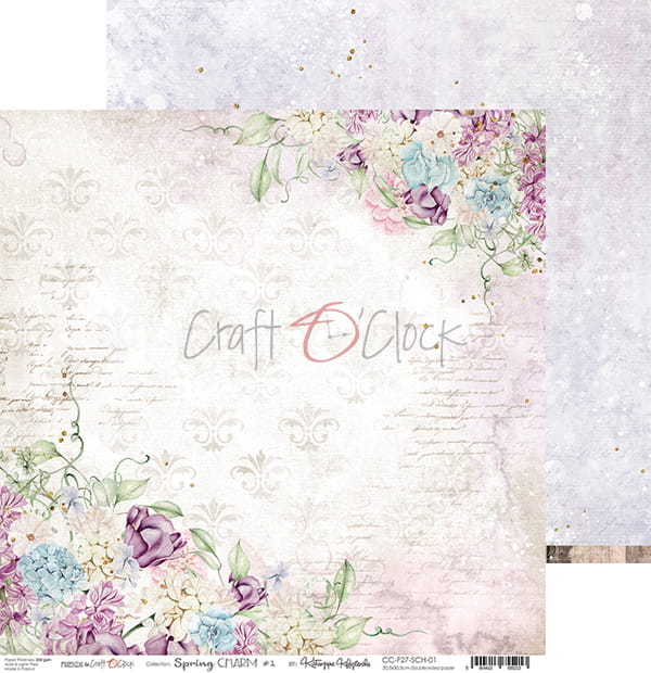 Craft O'Clock - Spring charm - Paper Pack - 12 x 12"