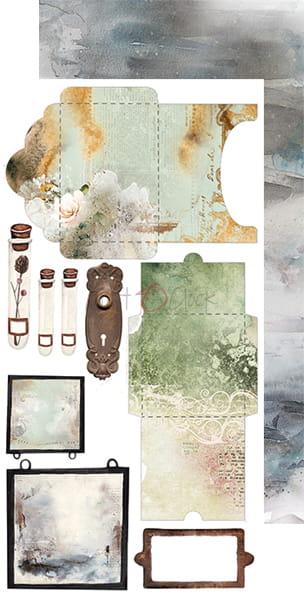 Craft O'Clock - Lost in time - Junk Journal extras set