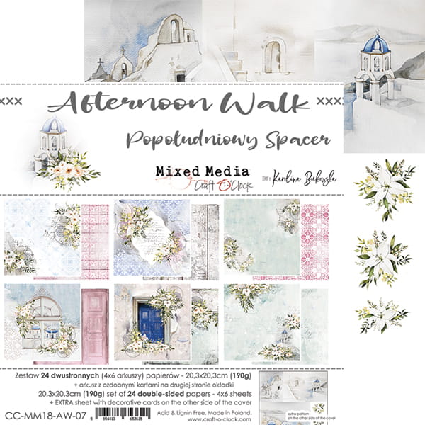 Craft O'Clock - Afternoon walk - Paper Pack - 8 x 8"