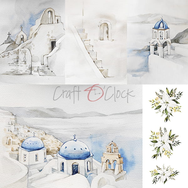 Craft O'Clock - Afternoon walk - Paper Pack - 8 x 8"