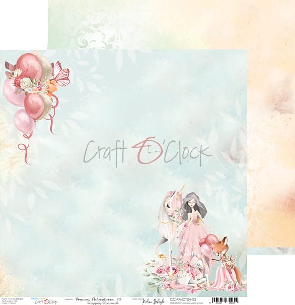 Craft O'Clock - Princess Adventures  - Paper Pack -  12 x 12"