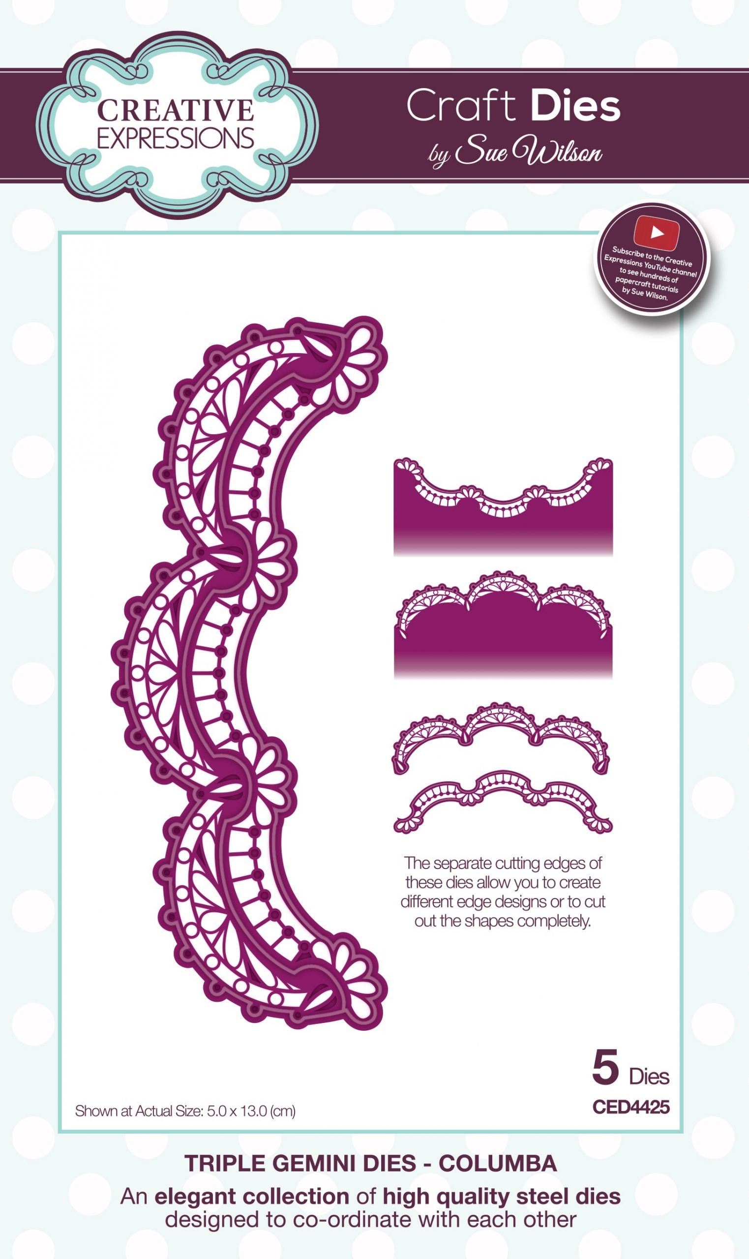 Creative Expressions - Triple Gemini Collection Dies - Columbia