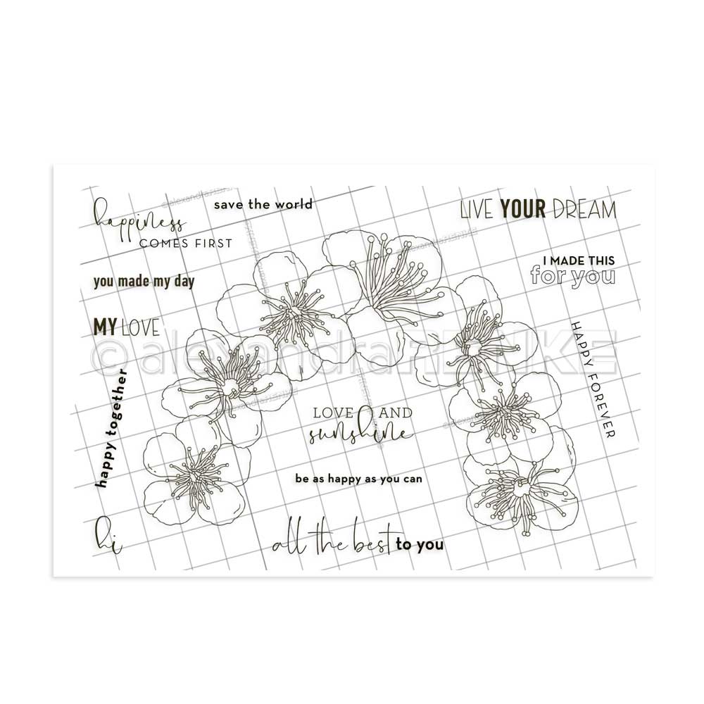 Alexandra Renke - Clear stamps - Rainbow of flowers