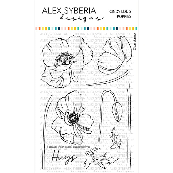 Alex Syberia Designs - Clear stamps - Cindy Lou's Poppies