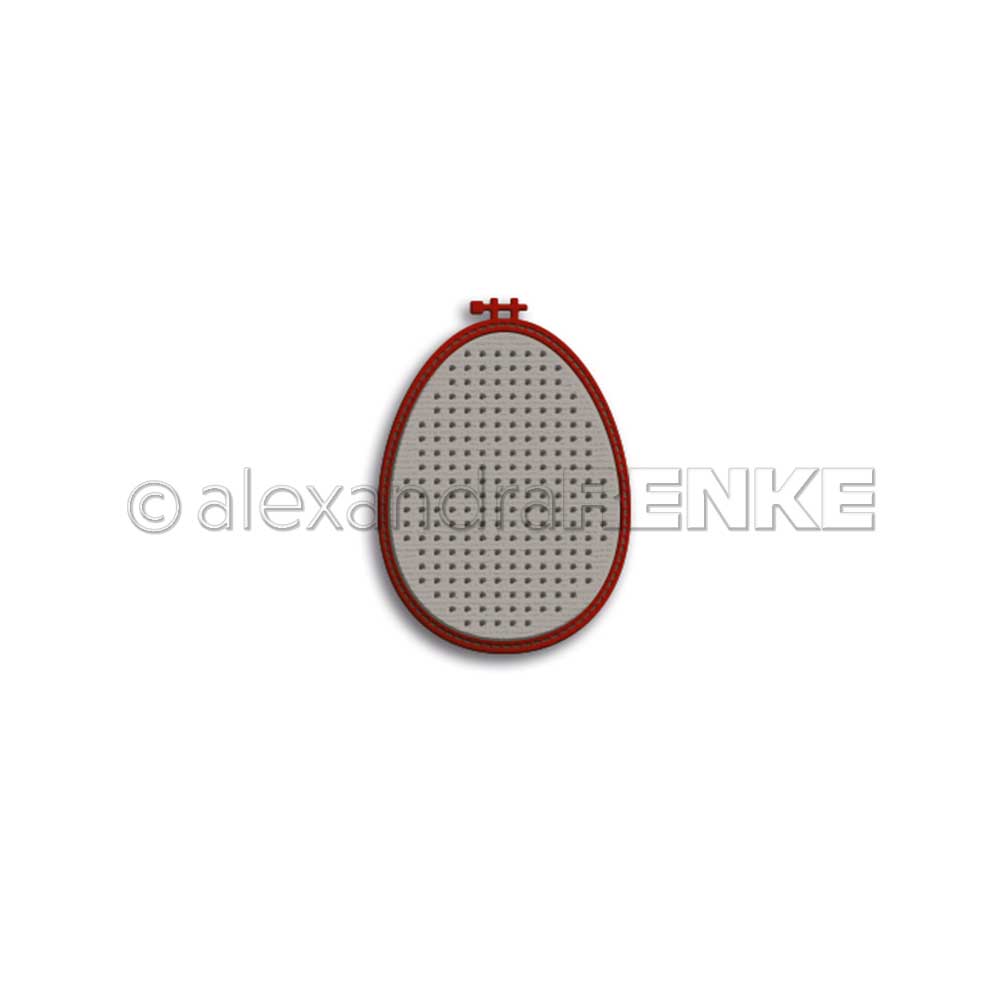 Alexandra Renke - Dies - Embroidery Hoop egg big