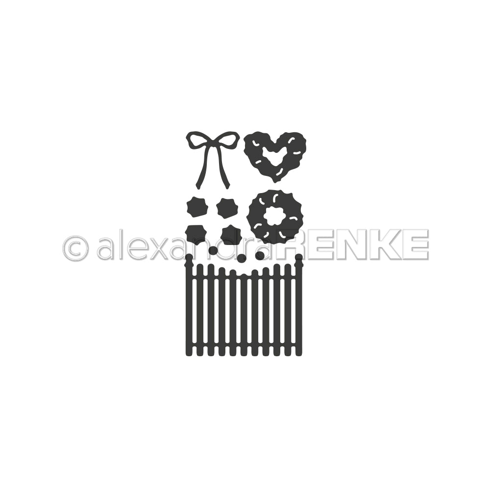 Alexandra Renke - Dies - Fence with wreaths