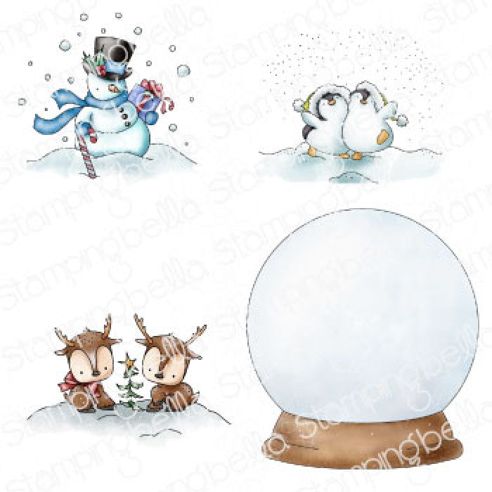 Stamping Bella - Cling Mounted Stamp - Design a globe