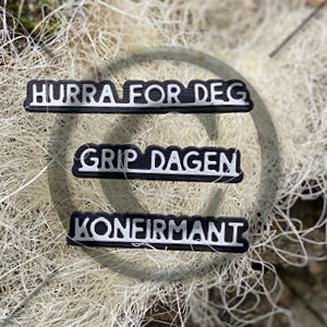 Papirdesign - Dies - Små ord 2, konfirmant