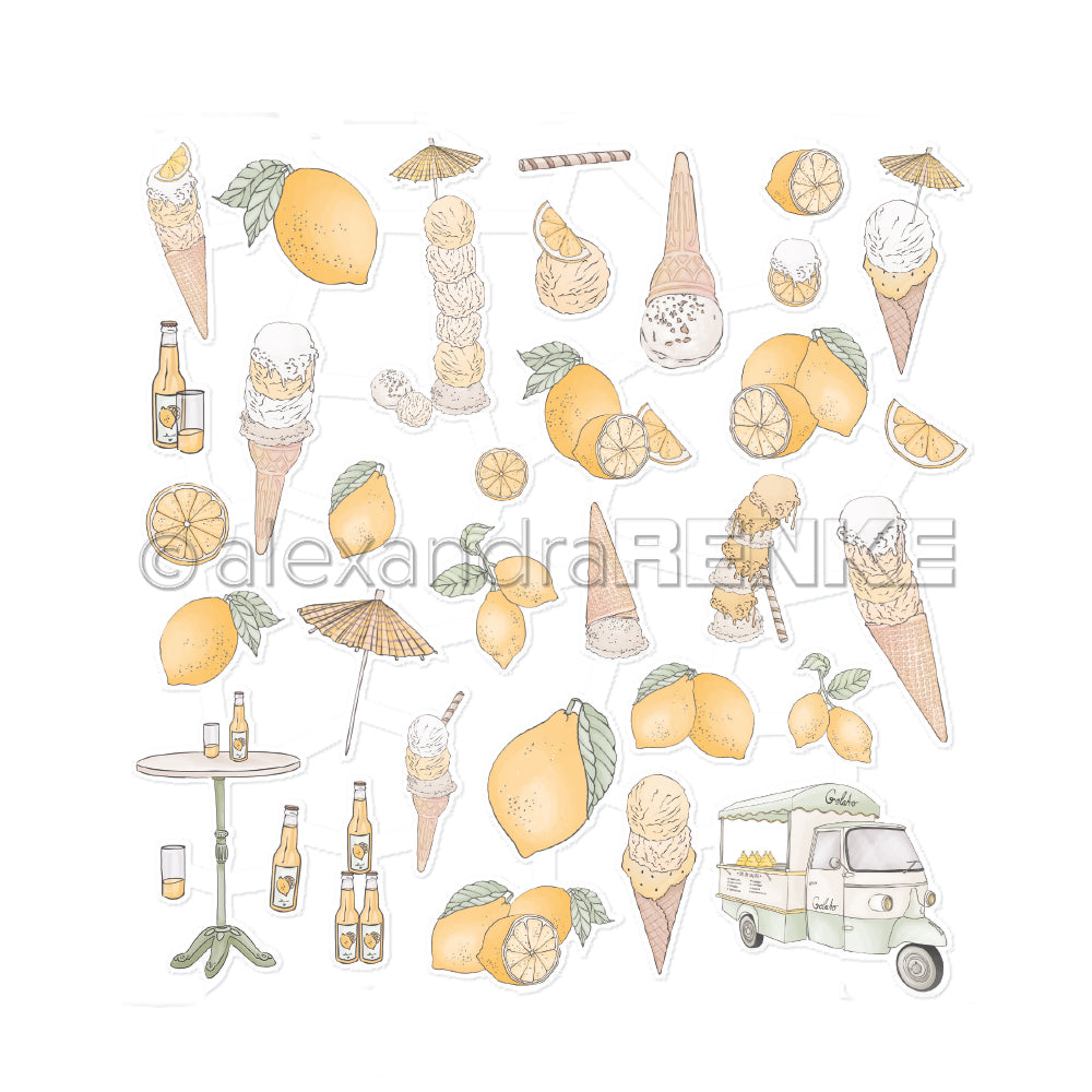 Alexandra Renke  - Die Cuts - Lemons and Lemon ice cream