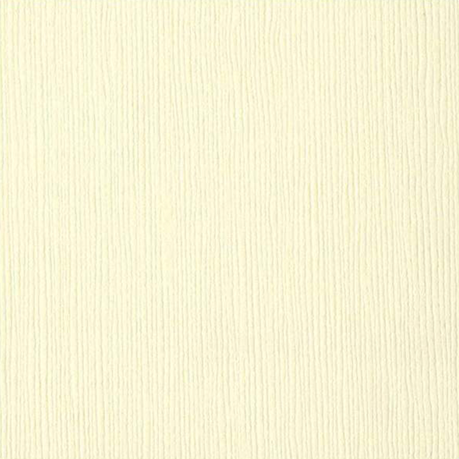 Bazzill Grass Cloth; French Vanilla 12 x 12 HVIT KREM KARTONG