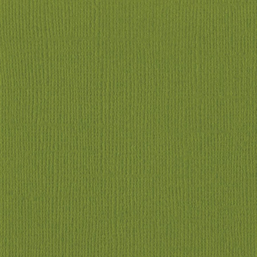 Bazzill Canvas 12 x 12 Hillary grønn kartong