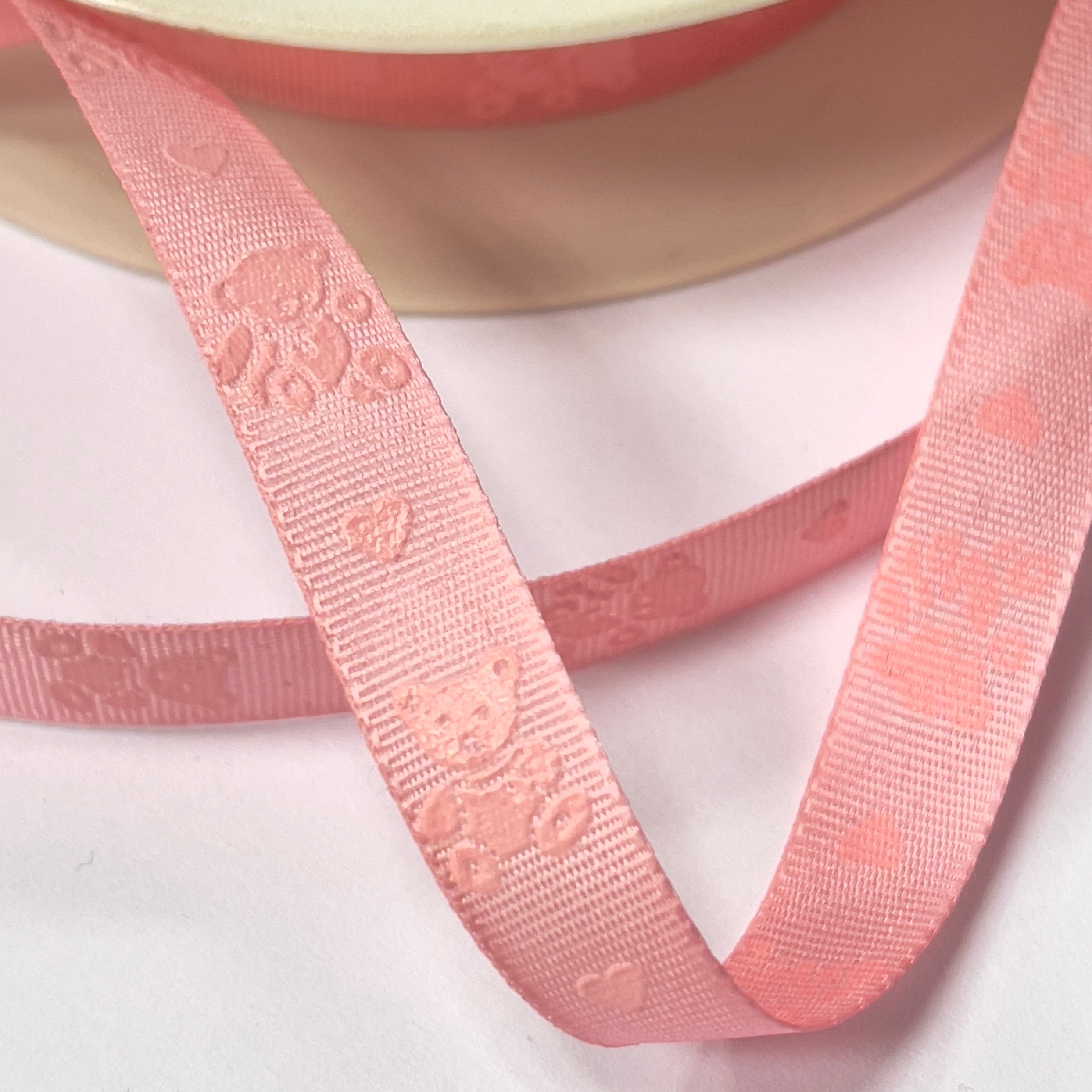 Edelweiss - Bears & Hearts - Pink - Metervis