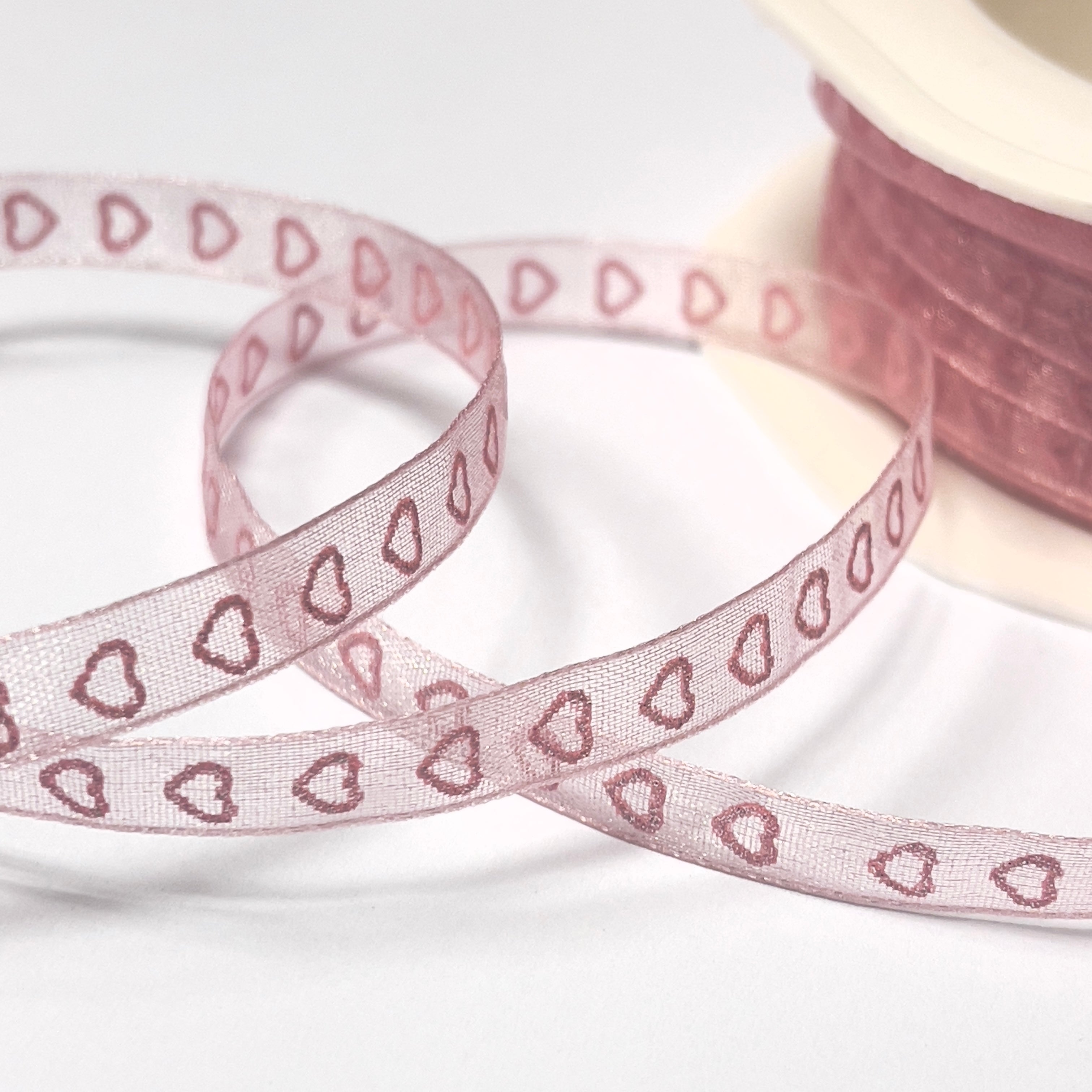 Edelweiss - Tiny Hearts - Pink - Metervis