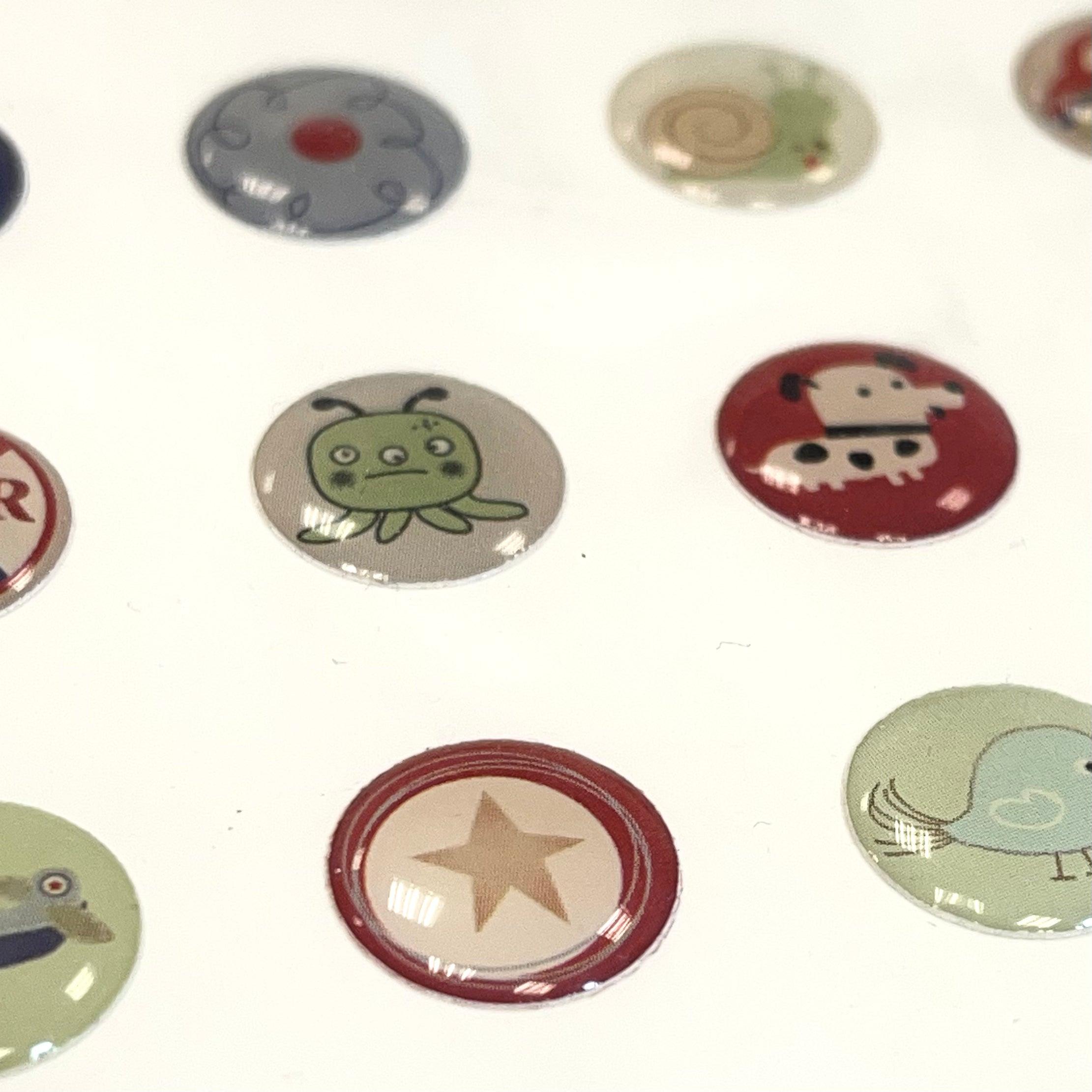 Autumn Leaves - Cuteworld Boy - Epoxy Accent Stickers