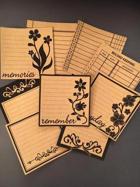 Maya Road - Kraft Journaling Tags - Decorative