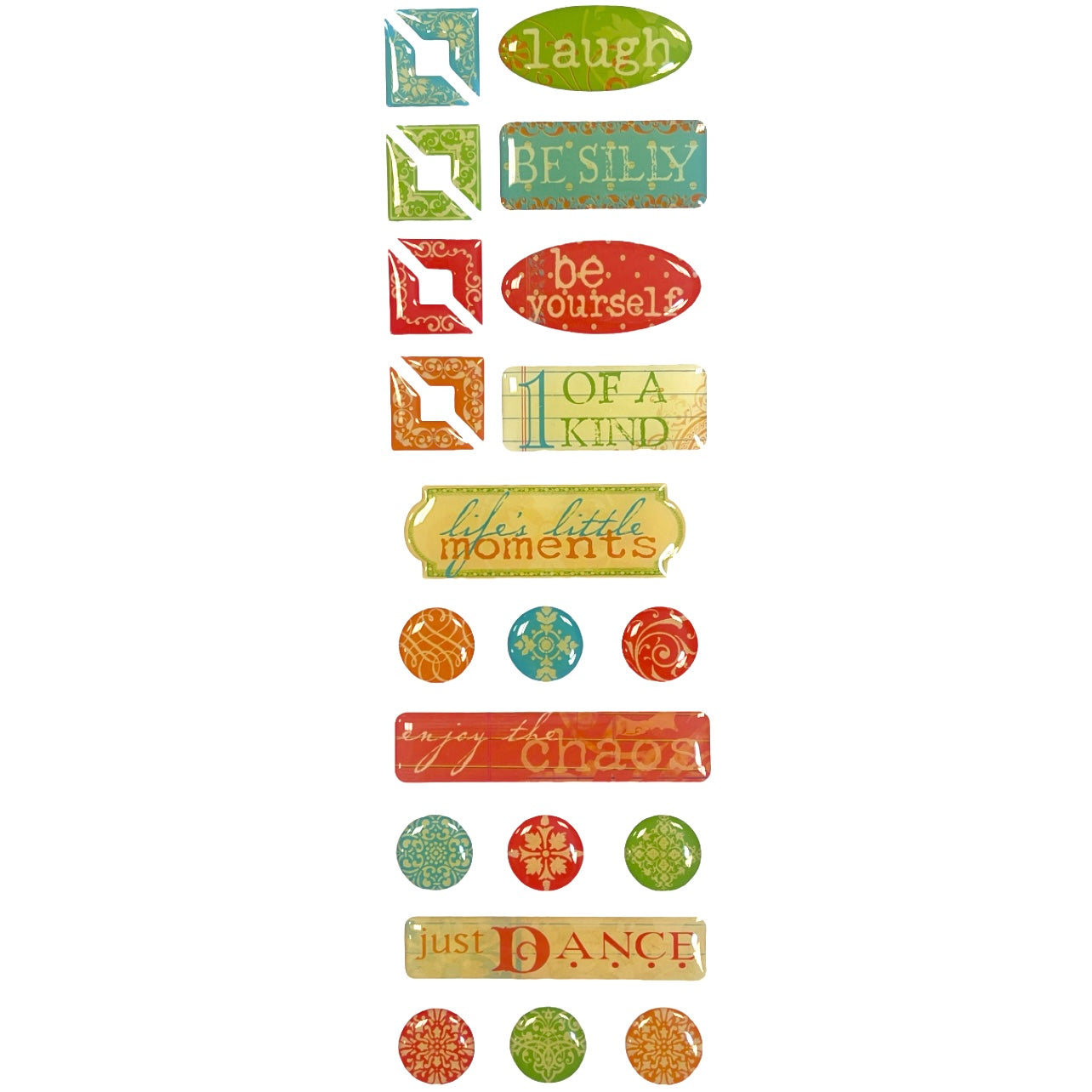 Creative Imaginations - Be Yourself - Epoxy Stickers