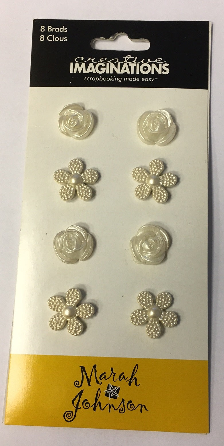 Creative Imaginations - Floral brads