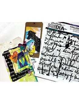 Dina Wakley Media - Collage Paper - Text