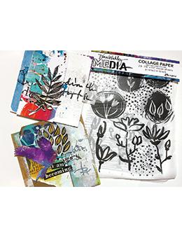 Dina Wakley Media - Collage Paper - Things that grow