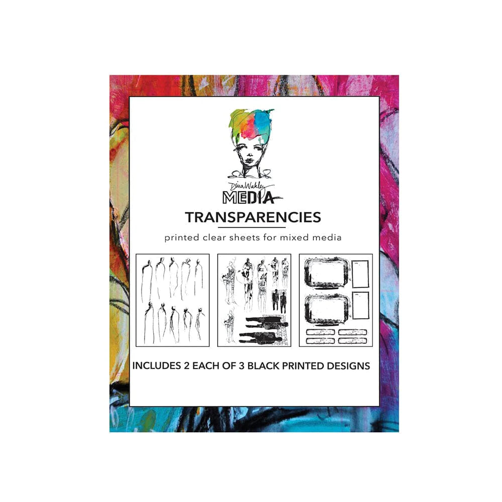 Dina Wakley Media - Transparencies  - Figures - set 2