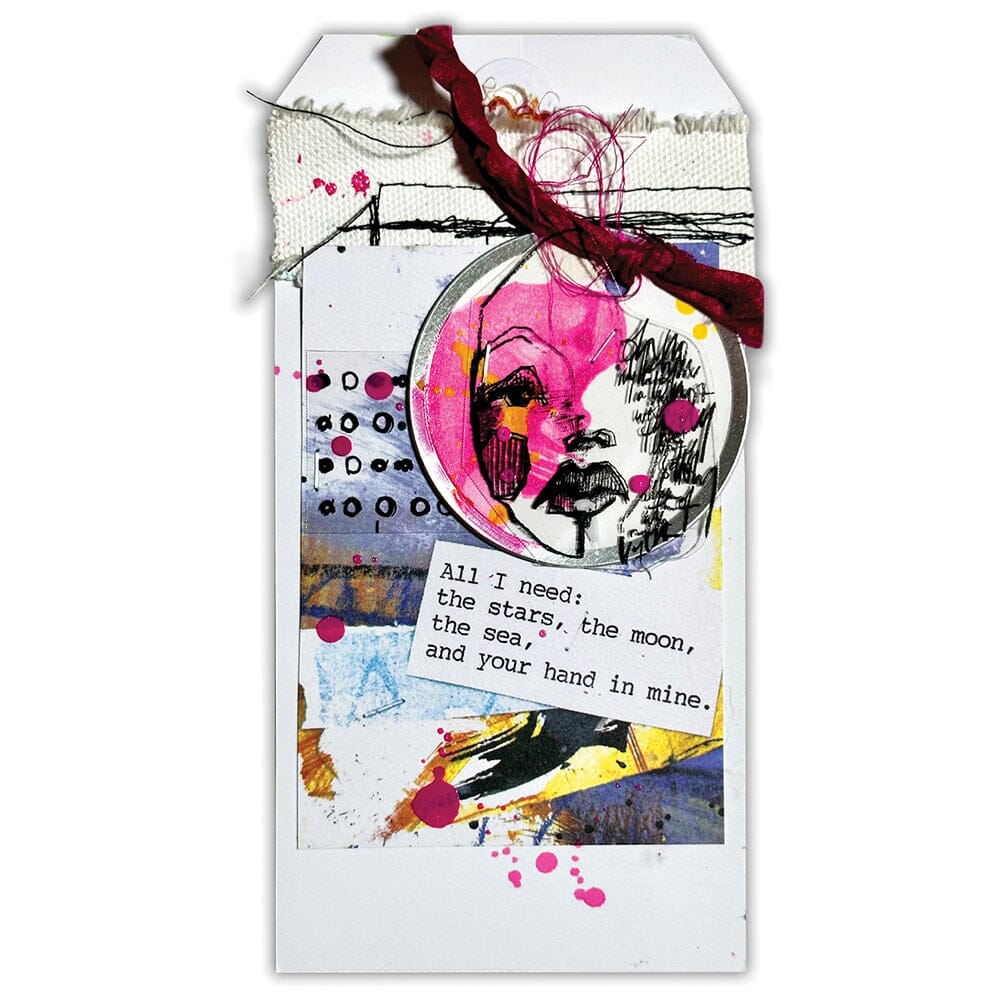 Dina Wakley Media - Metal Rimmed Tags - White