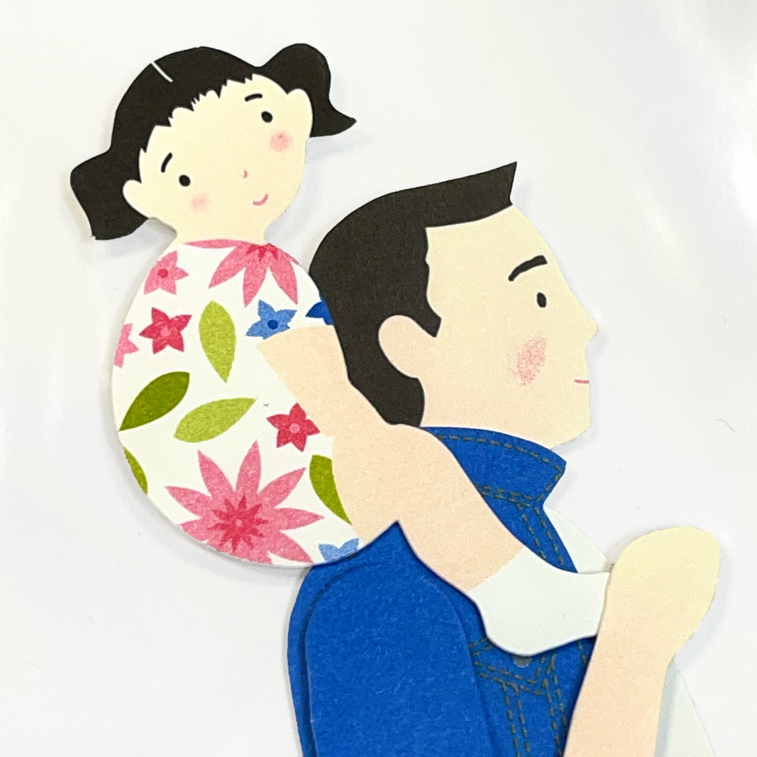 Meri Meri - 3D Sticker - Father and Daughter