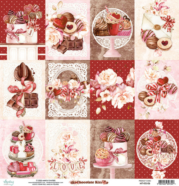 Mintay Papers - Chocolate Kiss - 06 - 12x12"