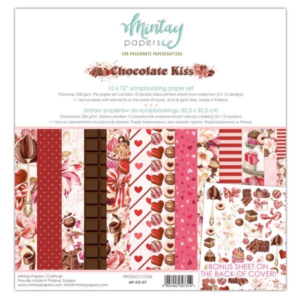Mintay Papers - Chocolate Kiss - Paper Pad - 6 x 6"
