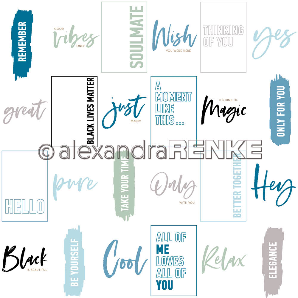 Alexandra Renke -  Pure, cool, relax  -  12x12"