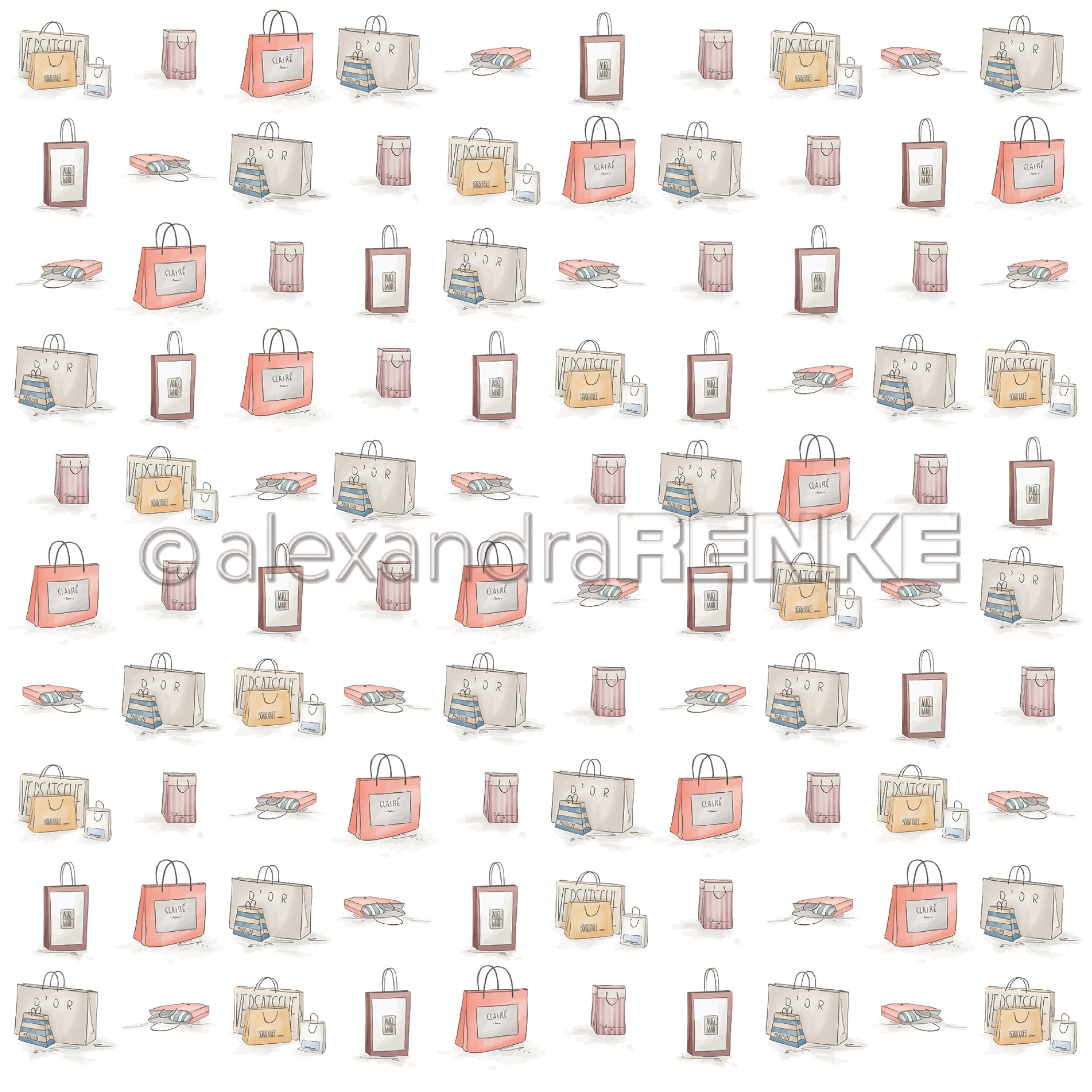 Alexandra Renke -  Shopping bags -  12x12"