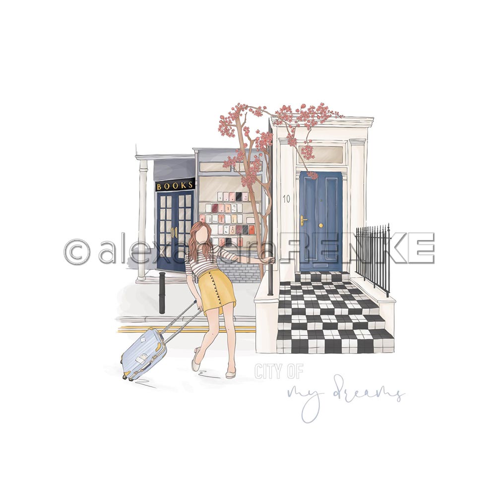 Alexandra Renke - City of dreams  - Paper -  12x12"