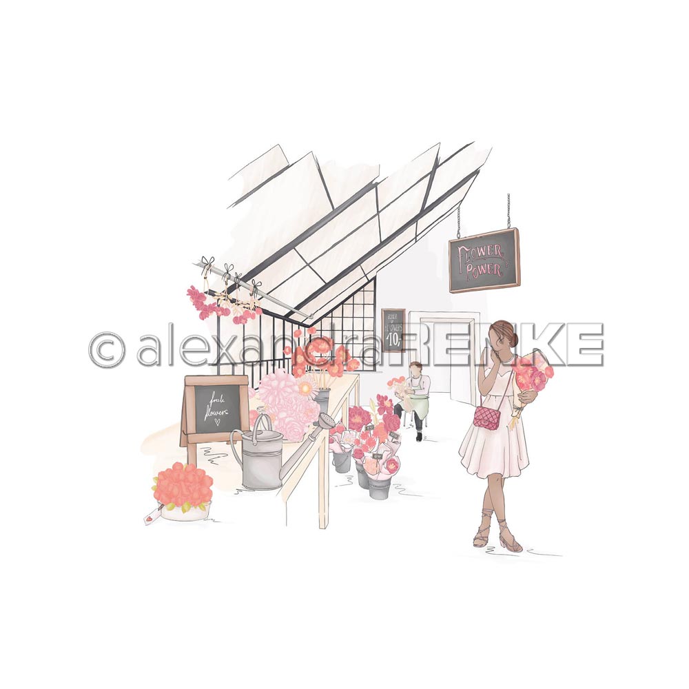 Alexandra Renke - Flower Power - Paper -  12x12"