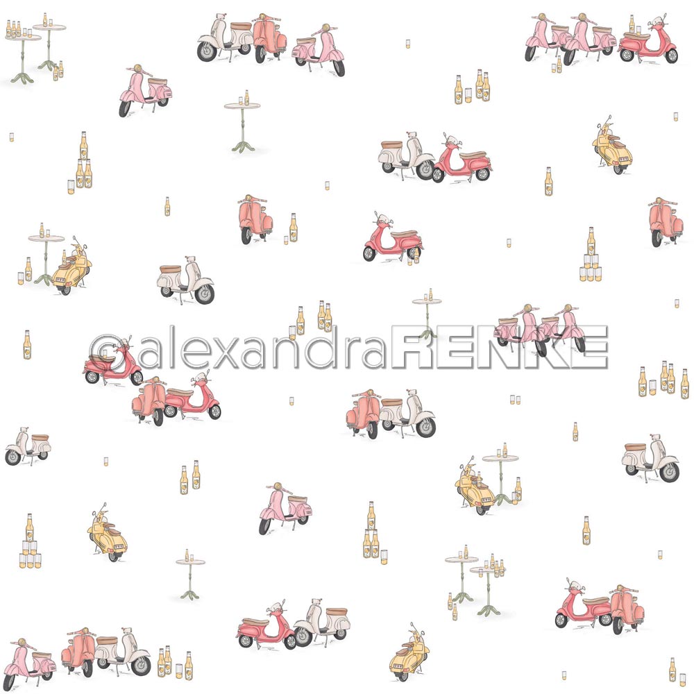 Alexandra Renke - Scooter sprinkled with lemonade - Paper - 12x12"