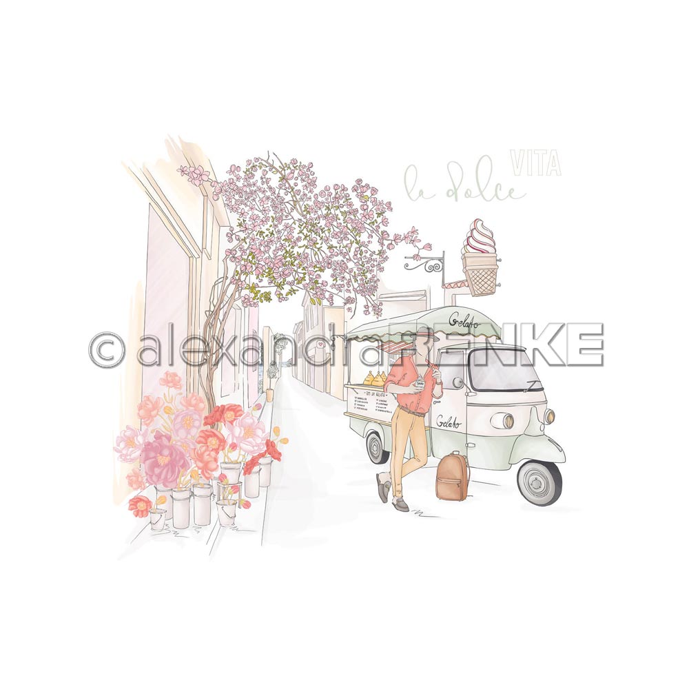 Alexandra Renke - La dolce vita - Paper -  12x12"