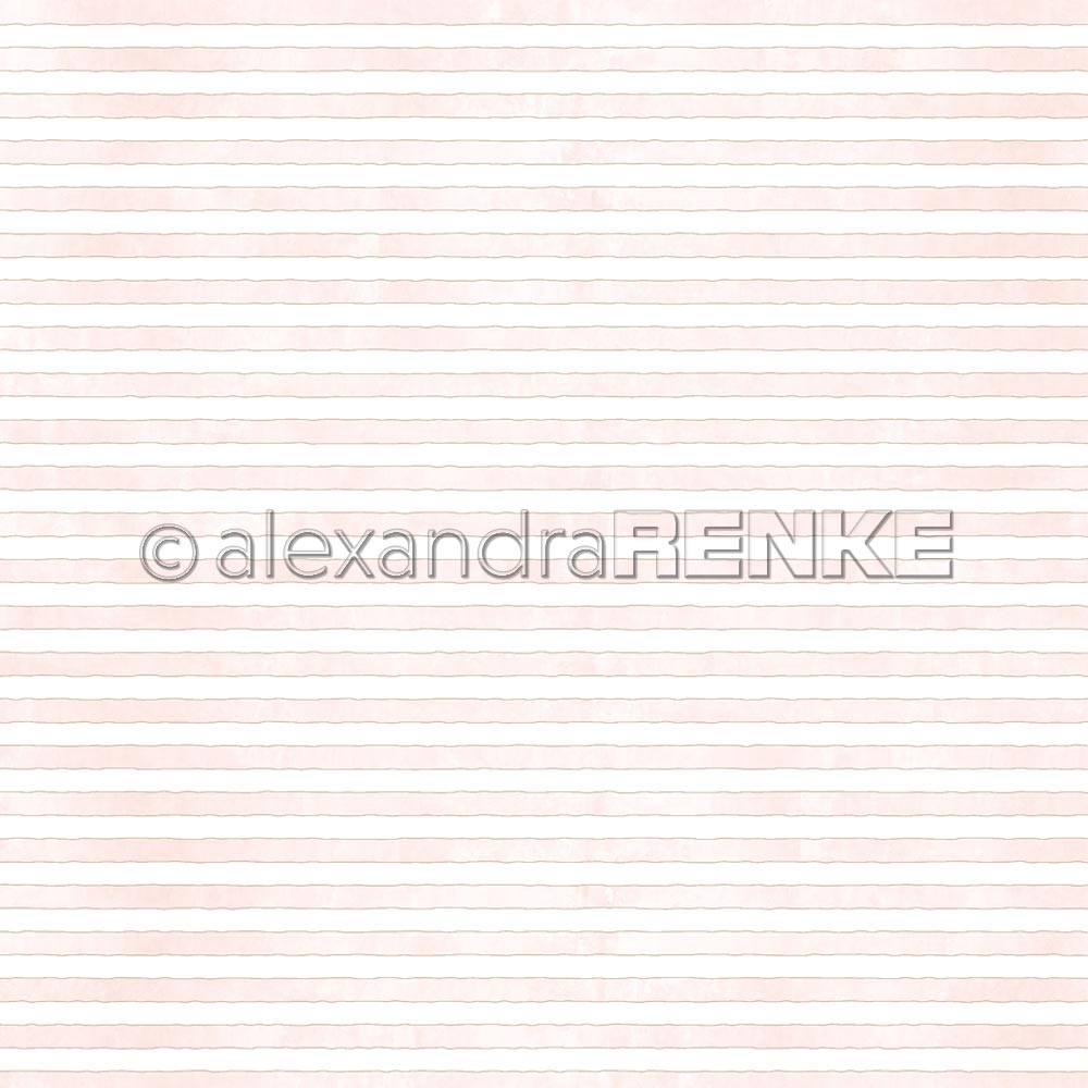 Alexandra Renke - Stripes Pink - Paper - 12x12"